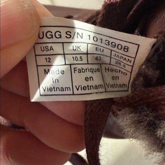 UGG Dark Brown Fur-Lined Boots - Picture 6 of 9